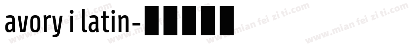 avory i latin字体转换